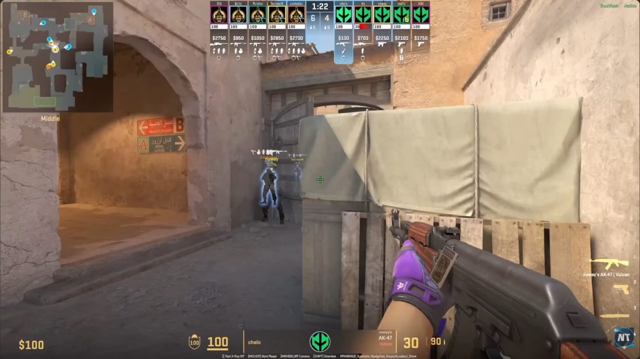 Dust II - Trick Mid Doors