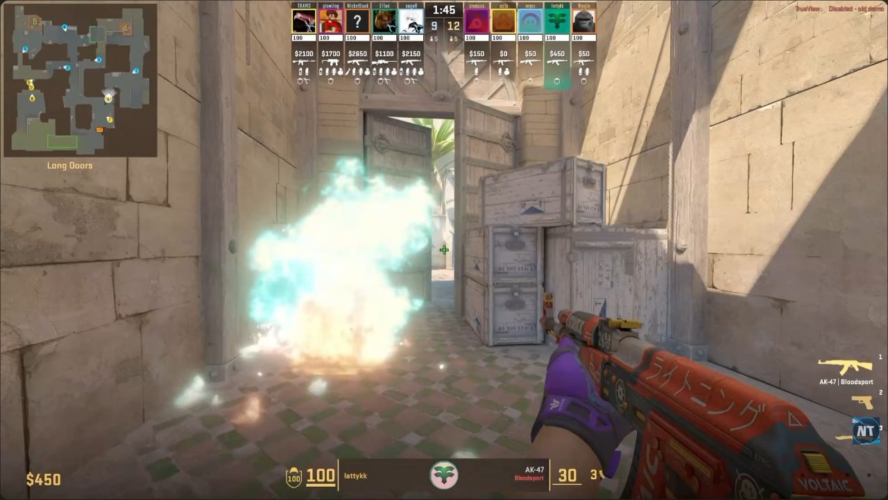 Dust II - Trick SAS Long