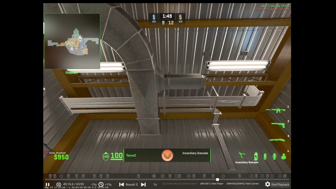Molotov + HE Squeaky depuis Heaven